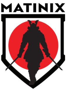 Matinix samurai shield logo